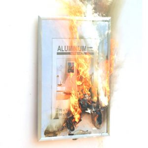 brennender Bilderrahmen